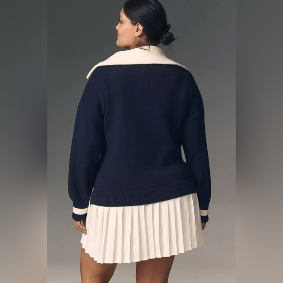 NWT Size MP (P2P 23") - Anthropologie Maeve Sweater Twofer Mini Dress - Picture 10 of 16